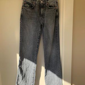 Mother Jeans Denim The Kick It in Shadow Dancing Black Wash Size 26 Almost New